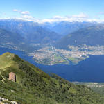 super schönes Breitbildfoto vom Lago Maggiore mit Ascona und Locarno