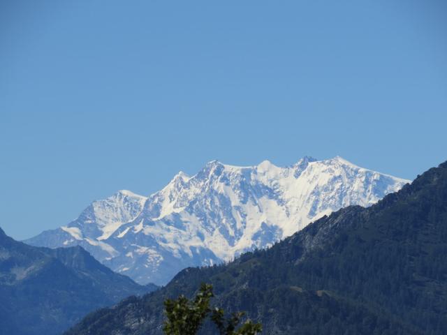 das Monte Rosa herangezoomt