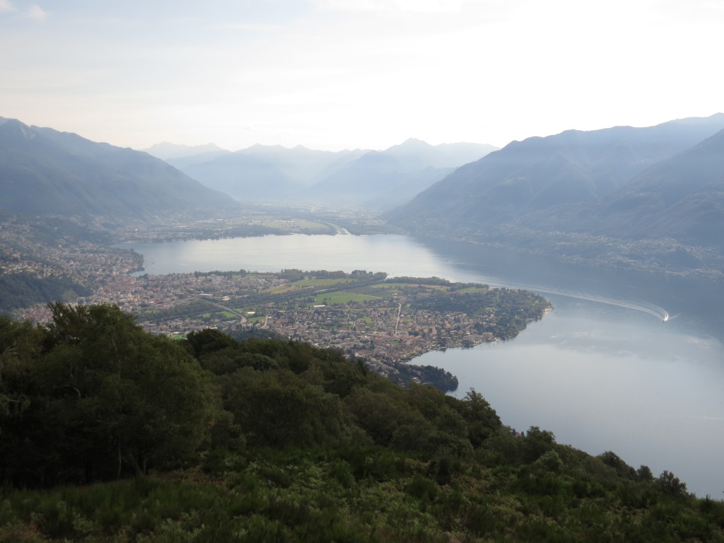 Blick auf Locarno, Ascona und das Maggiadelta