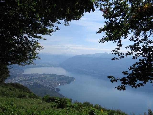 was für eine schöne Aussicht! Blick auf den Lago Maggiore, Ascona und Locarno