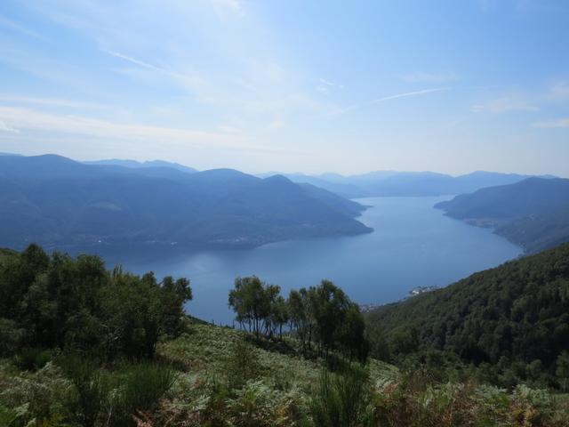 während dem Wandern konnten wir immer diese Aussicht geniessen