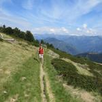 wir verlassen die Alpe di Naccio