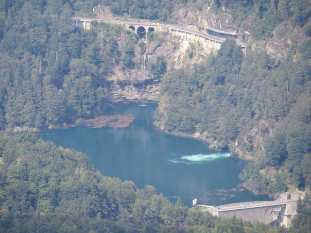 Blick auf den Stausee Lago di Palagnedra