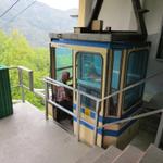 mit der Seilbahn geht es danach runter nach Verdasio