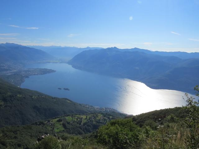 Blick auf den Lago Maggiore bei Punkt 1582 m.ü.M.