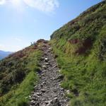 der Weg führt scheinbar in den Himmel