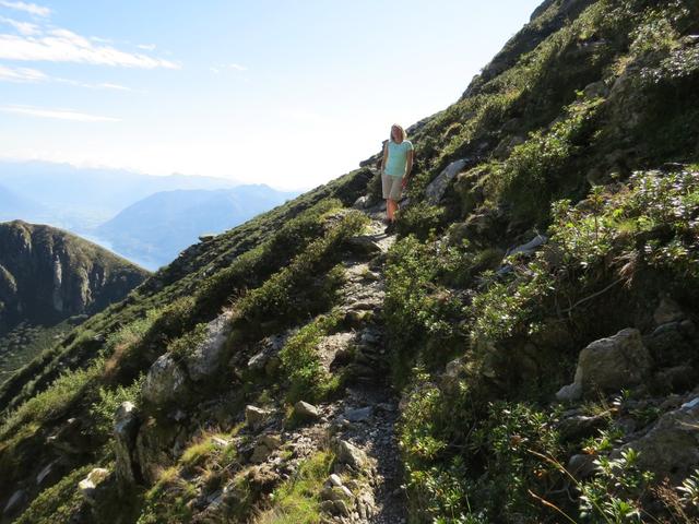 der Weg ist immer gut ersichtlich und markiert