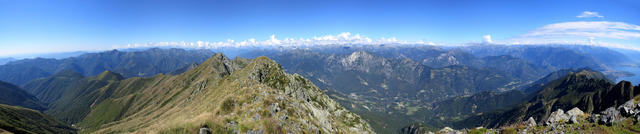 super schönes Breitbildfoto mit Blick in die Tessiner Alpen