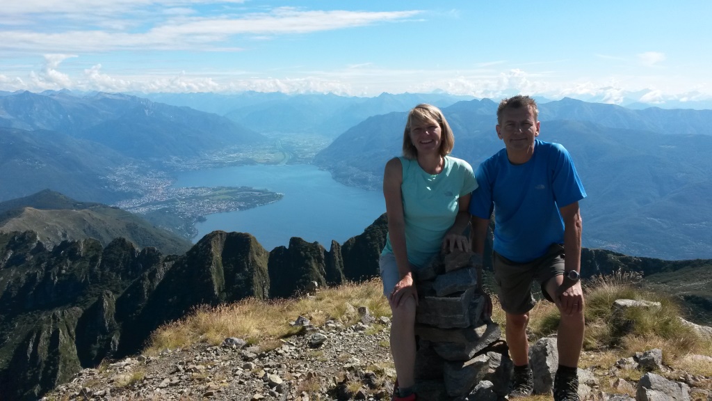 Erinnerungsfoto aufgenommen auf dem Gridone