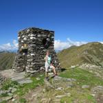 Mäusi bei Punkt 2138 m.ü.M. Der Grat zwischen dem Gridone und Cruit ist zugleich die Grenze zwischen Italien und der Schweiz