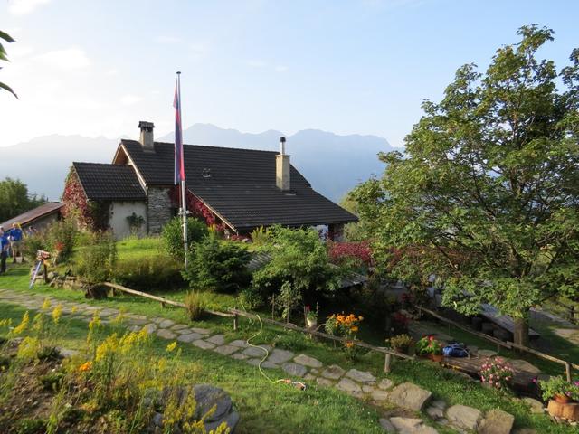 im Grotto "Alla Capanna Monte Comino" haben wir eine Kaffeepause eingelegt