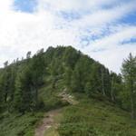 Blick von Cappellone hinauf zum Pizzo Ruscada