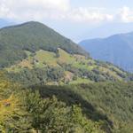 beim Pizzin mit Blick zu der Alp Monte Comino