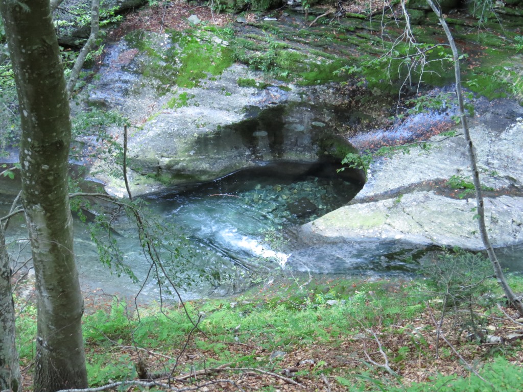 auf der orographisch linken Seite des Ri di Sascòla wandern wir weiter aufwärts