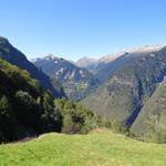 Blick ins Tal Richtung Bosco Gurin