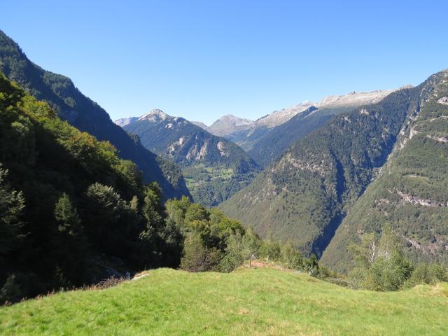 Blick ins Tal Richtung Bosco Gurin