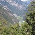 Blick ins Valle Maggia, Cevio und Bignasco