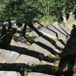 auch auf diesem Weg wurden unzählige Treppen aus Granit verlegt