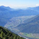 Tiefblick auf Bellinzona