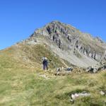 auf dem Passo di Mem 2191 m.ü.M. In vielen Wanderkarten ist ab hier der Weg eingezeichnet um auf den Pizzo di Claro zu gelangen