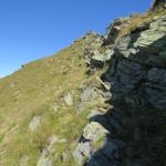 der Bergpfad wird nun Alpiner