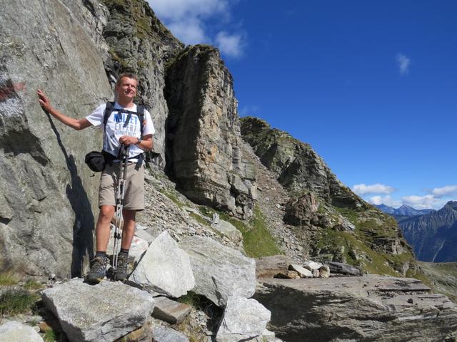 Franco bestaunt die schöne Aussicht