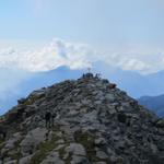 Blick zum Gipfel des Pizzo di Claro. Noch ein paar Meter und wir haben es geschafft