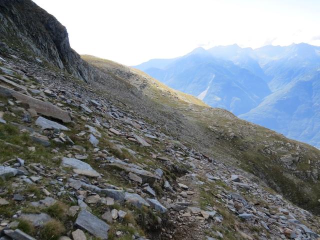 der Weg ist nun immer gut ersichtlich aber nicht markiert