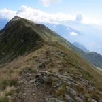 auf dem Grat beim Passo di Mem 2191 m.ü.M.