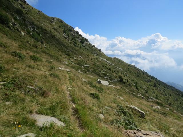 auf dem Weg zur Alp di Brogoldone