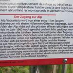 Infotafel zu der Alpe Vacarisc