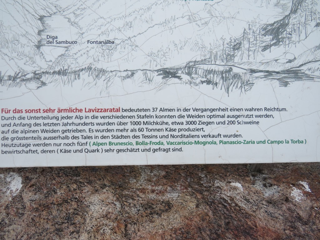 Infotafel zur Val Lavizzara