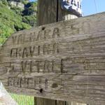 ein rustikaler Wegweiser
