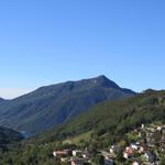 Blick Richtung Monte San Giorgio. Dort oben waren wir auch schon