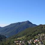 Blick Richtung Monte San Giorgio. Dort oben waren wir auch schon