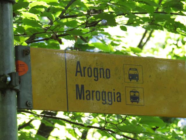 von rechts stösst der "normale" Wanderweg von Arogno hinzu