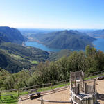 traumhaftes Breitbildfoto mit Blick auf den Lago di Lugano