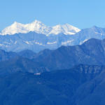 traumhaft schönes Breitbildfoto mit Blick in die Walliser und Berner Alpen. Bei Breitbildfotos auf Vollgrösse klicken