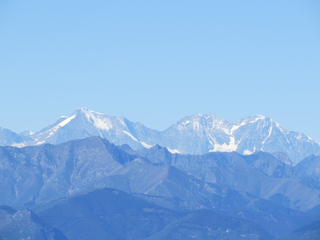 Weissmies, Lagginhorn und Fletschhorn