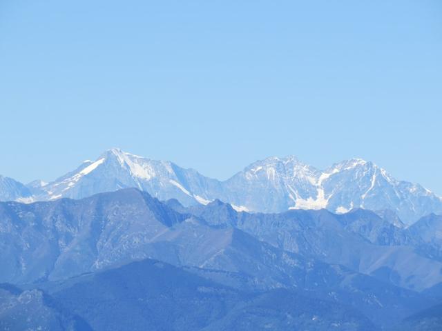 Weissmies, Lagginhorn und Fletschhorn