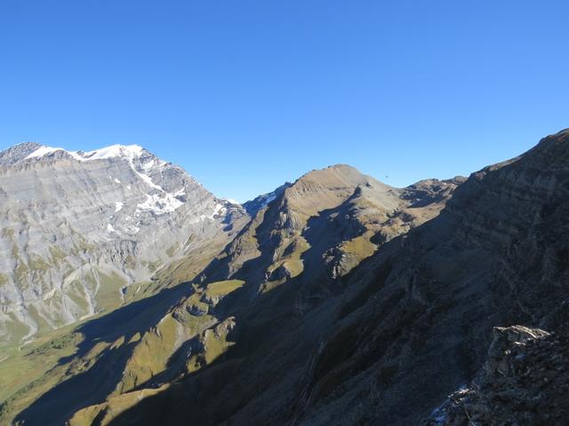 Blick zum Balmhorn, Gitzifurggu, Ferdenrothorn und Ferdenpass