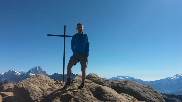 Franco ist vom Panorama begeistert