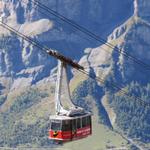 mit der Gondelbahn schweben wir danach bequem nach Leukerbad hinunter