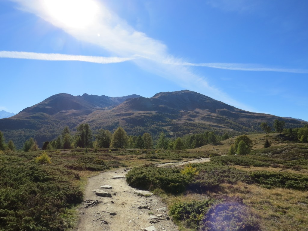 Blick zurück Richtung Moosalp und Augstbordhorn