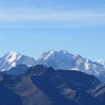 Blick zum Fletschhorn und Lagginhorn