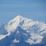 Blick zum Weisshorn, Bishorn, Brunegghorn und Barrhorn