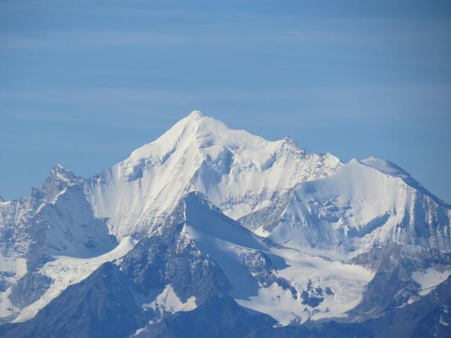 Blick zum Weisshorn, Bishorn, Brunegghorn und Barrhorn