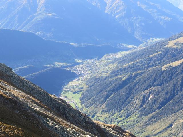 Blick ins Rhonetal und nach Fiesch