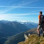 Franco ist von der Aussicht begeistert