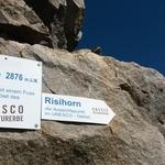 das Risihorn befindet sich in der UNESCO Weltnaturerbe Aletsch-Bietschhorn Gebiet